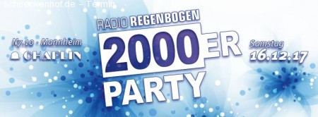 Radio Regenbogen 2000er Party Werbeplakat