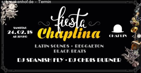 Fiesta Chaplina - Latin/Reggaeton/Black Werbeplakat