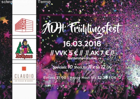 ADH Frühlingsfest 2018 Werbeplakat