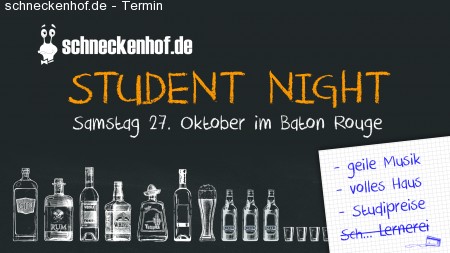 schneckenhof.de Student Night Werbeplakat