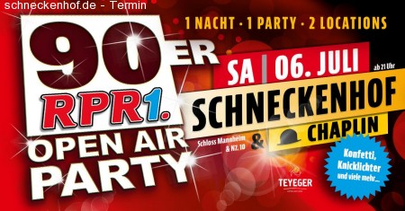 RPR1 90er Party Werbeplakat