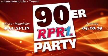 RPR1 90er Party Werbeplakat