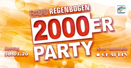 2000er Party Werbeplakat