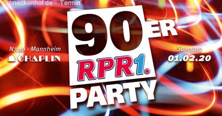 RPR1. 90er Party Werbeplakat