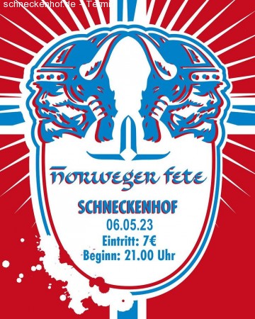 Norweger Fete Werbeplakat